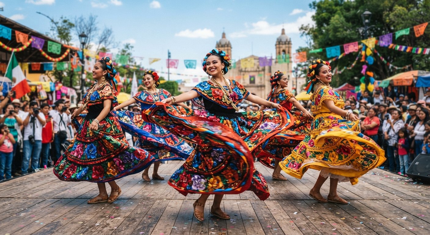Danza tradicional durante una celebración